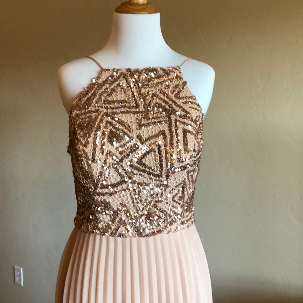 Sparkly Formal Blush Colored Gown